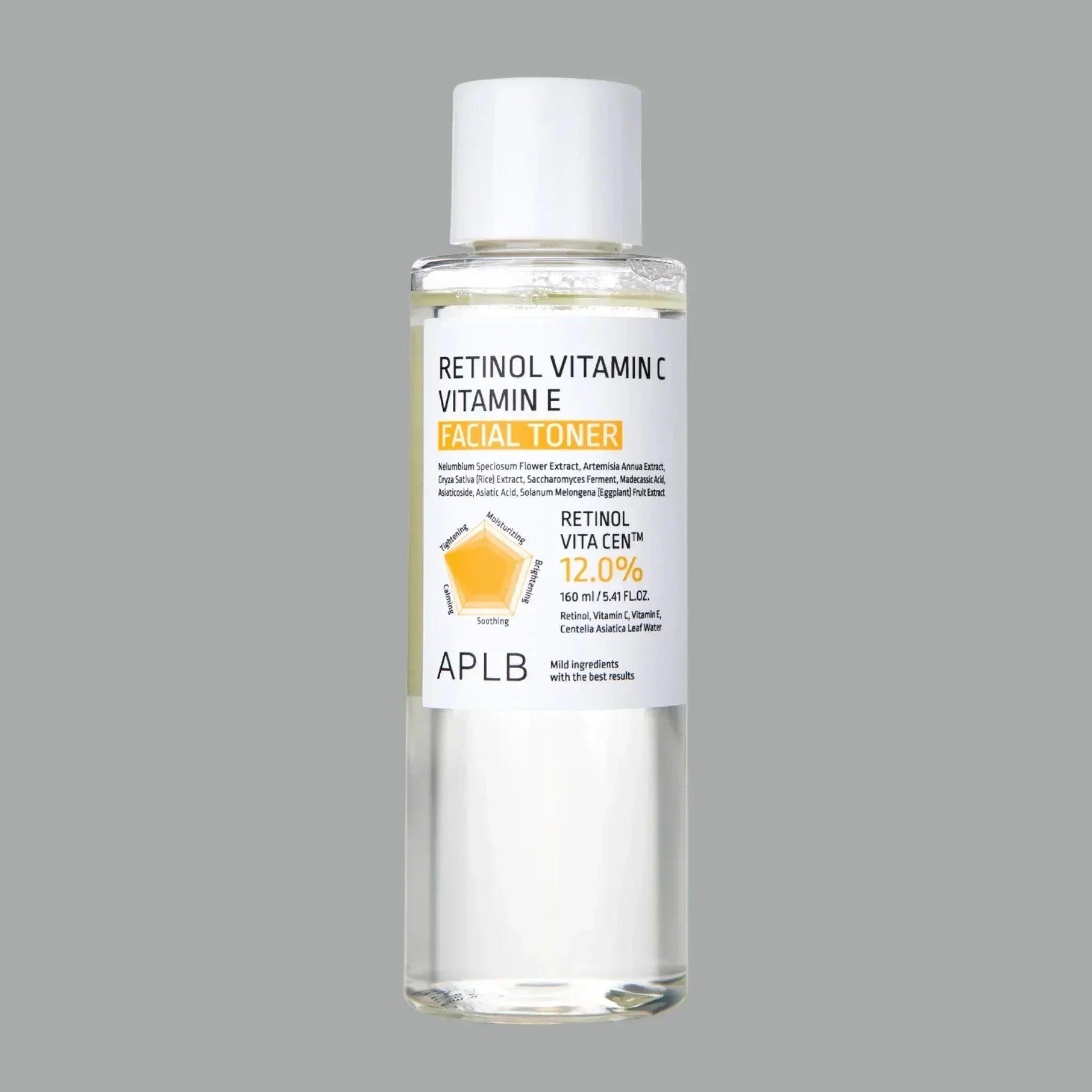 APLB Retinol Vitamin C Vitamin E Facial Toner 160ml - Orion Beauty