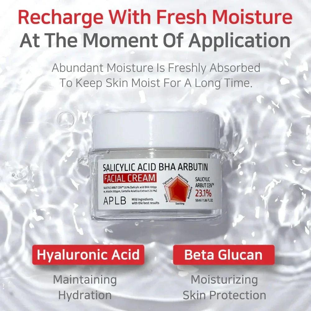 APLB Salicylic Acid BHA Arbutin Facial Cream 55ml - Orion Beauty