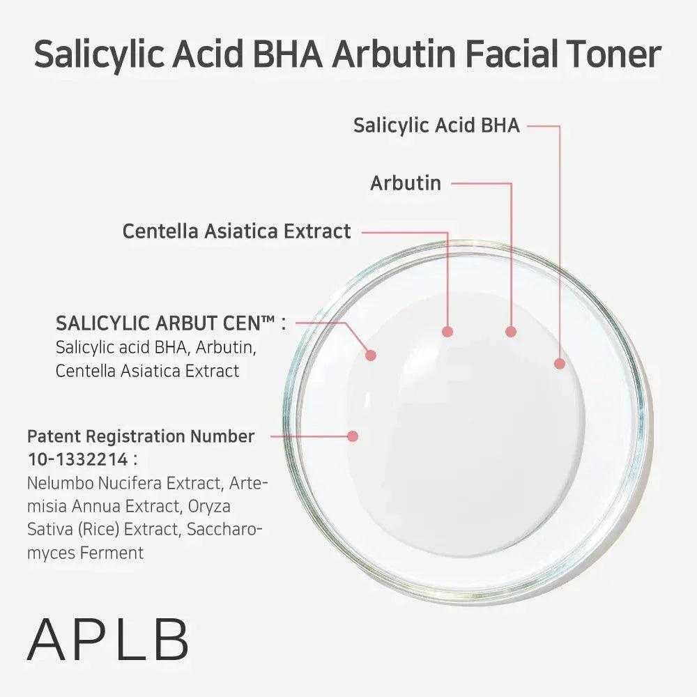 APLB Salicylic Acid BHA Arbutin Facial Toner 160ml - Orion Beauty
