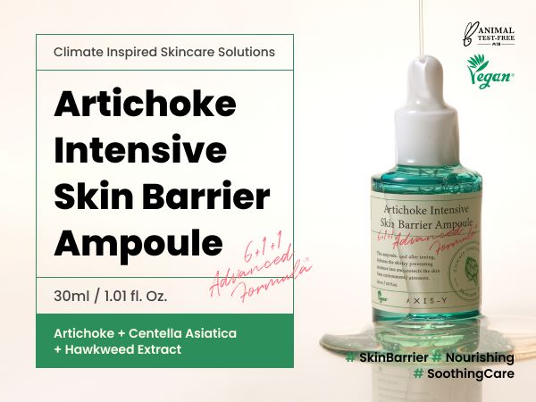 AXIS-Y Artichoke Intensive Skin Barrier Ampoule 30ml, at Orion Beauty. AXIS-Y Official Sole Authorized Retailer in Sri Lanka!