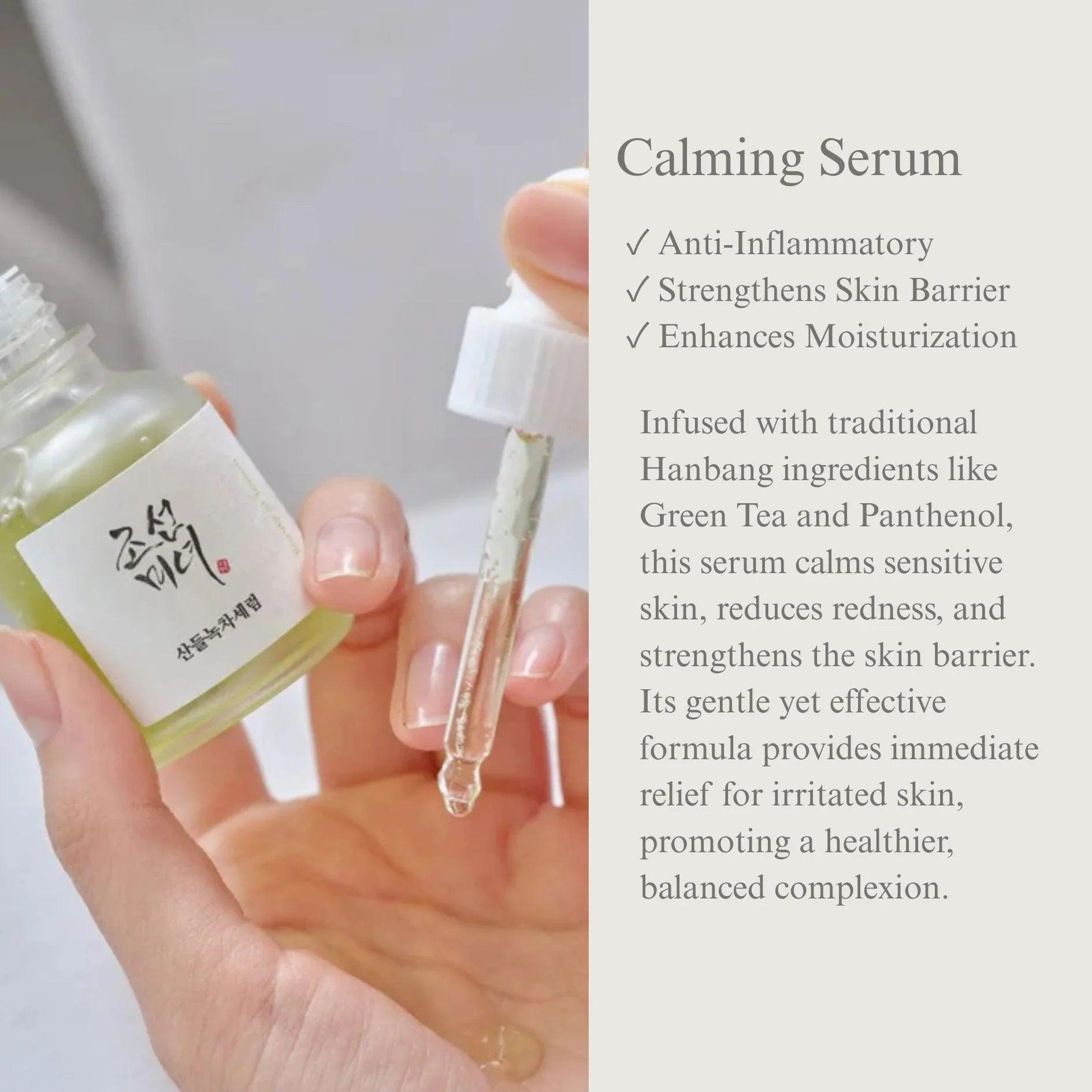 Beauty of Joseon Calming Serum : Green Tea + Panthenol 30ml - Orion Beauty