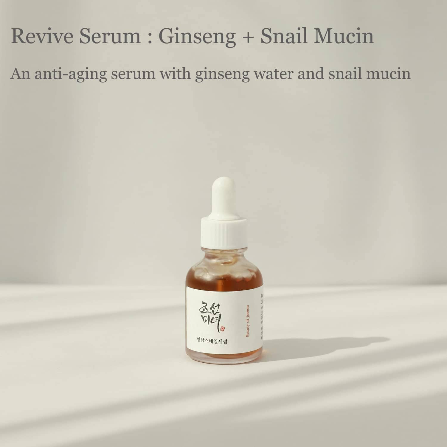 Beauty of Joseon Revive Serum : Ginseng + Snail Mucin 30ml, at Orion Beauty. Orion Beauty Official Sole Authorized Retailer in Sri Lanka!
