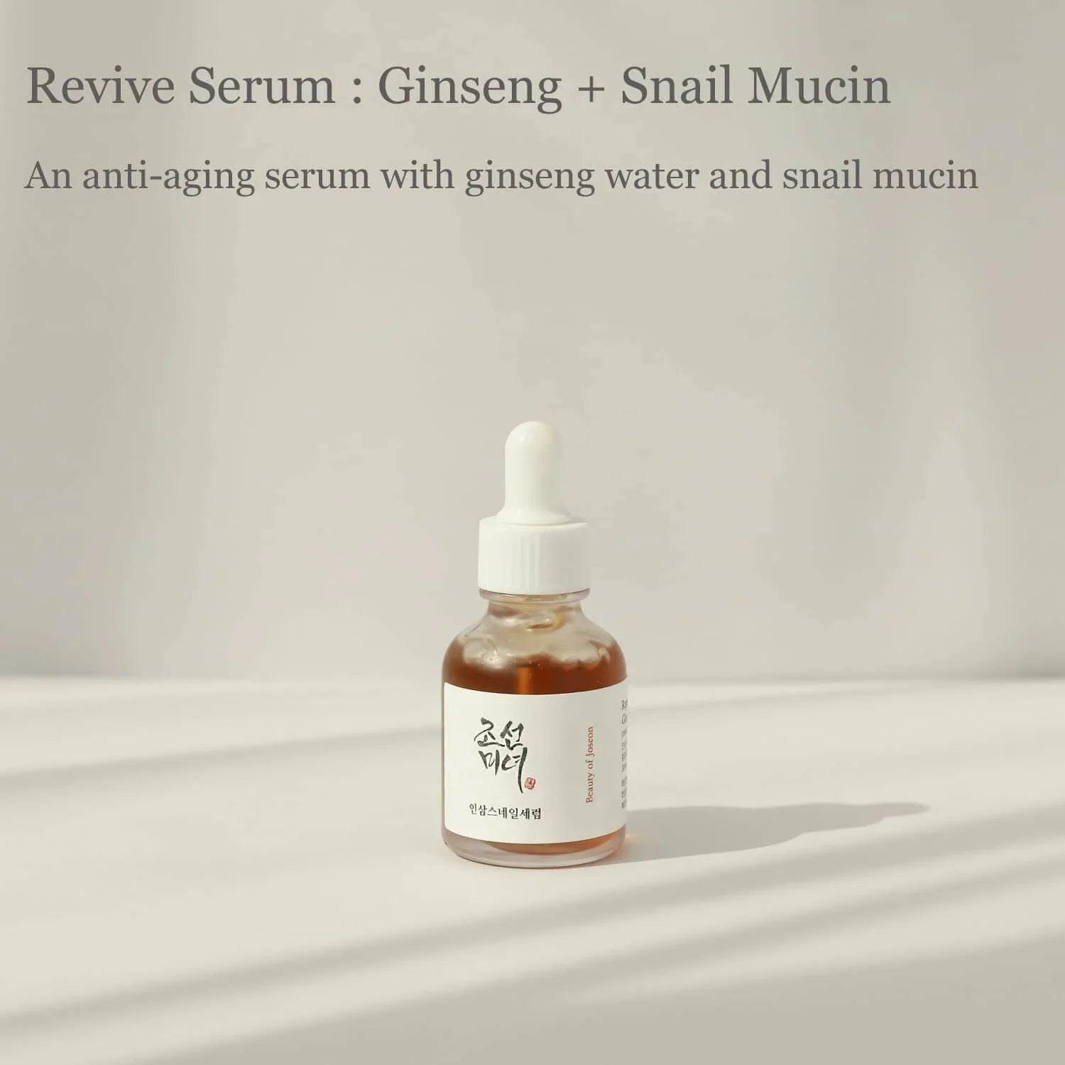 Beauty of Joseon Revive Serum : Ginseng + Snail Mucin 30ml - Orion Beauty