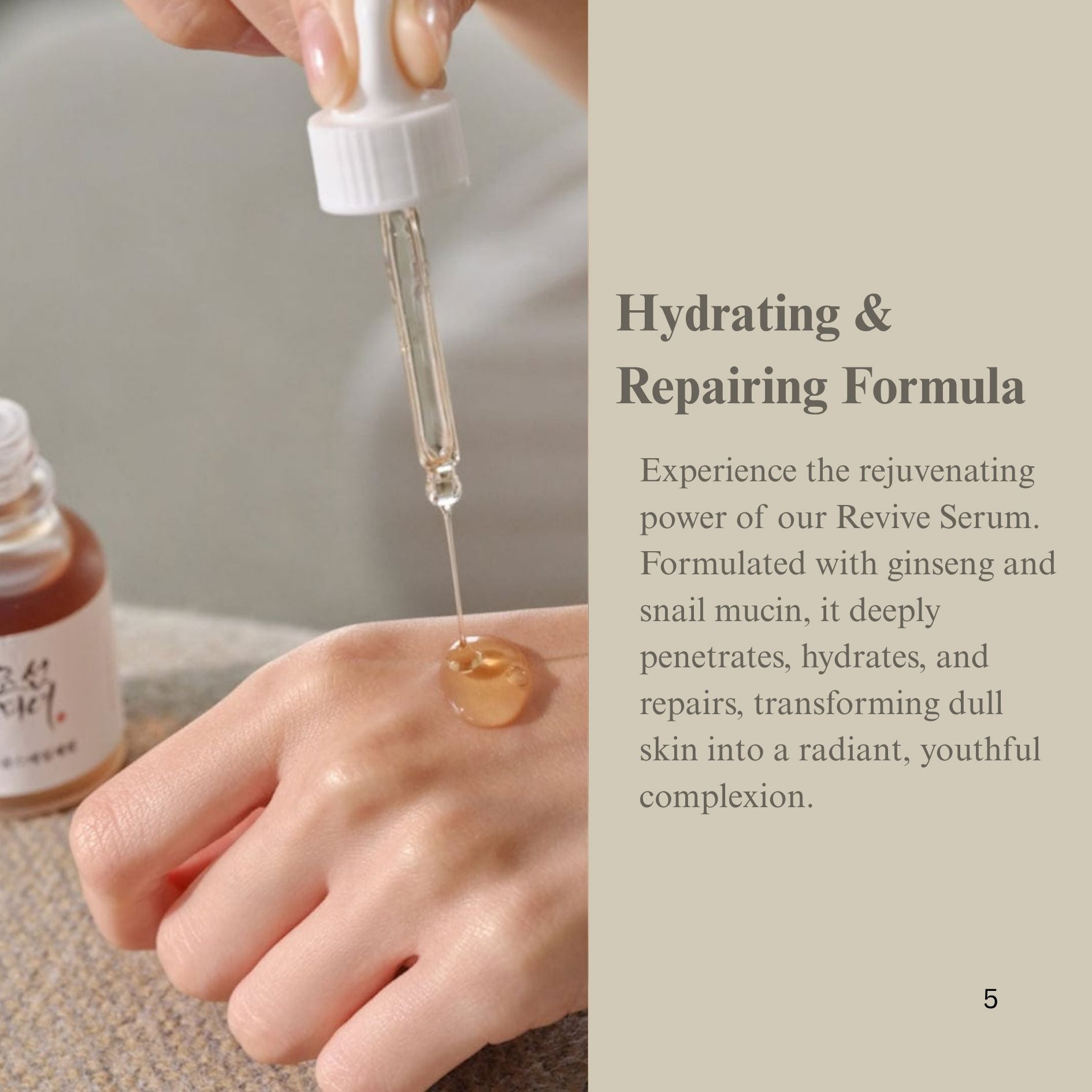 Beauty of Joseon Revive Serum : Ginseng + Snail Mucin 30ml, at Orion Beauty. Orion Beauty Official Sole Authorized Retailer in Sri Lanka!