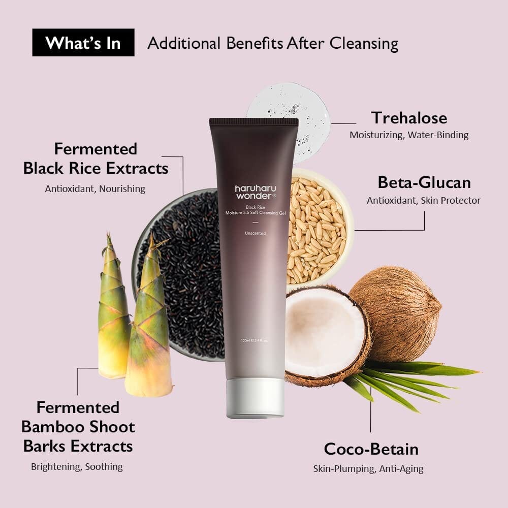 Haruharu WONDER Black Rice Moisture 5.5 Soft Cleansing Gel 100ml, at Orion Beauty. Haruharu Wonder Official Sole Authorized Retailer in Sri Lanka!