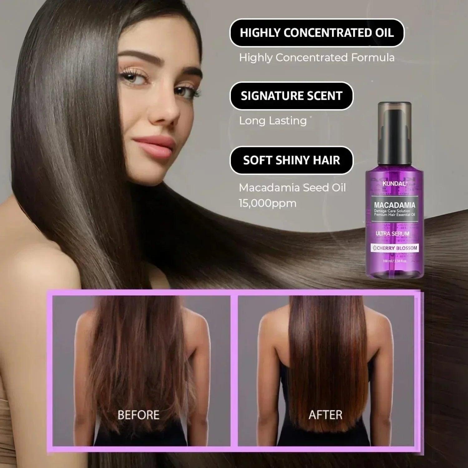 KUNDAL Macadamia Ultra Hair Serum Cherry Blossom 100ml - Orion Beauty