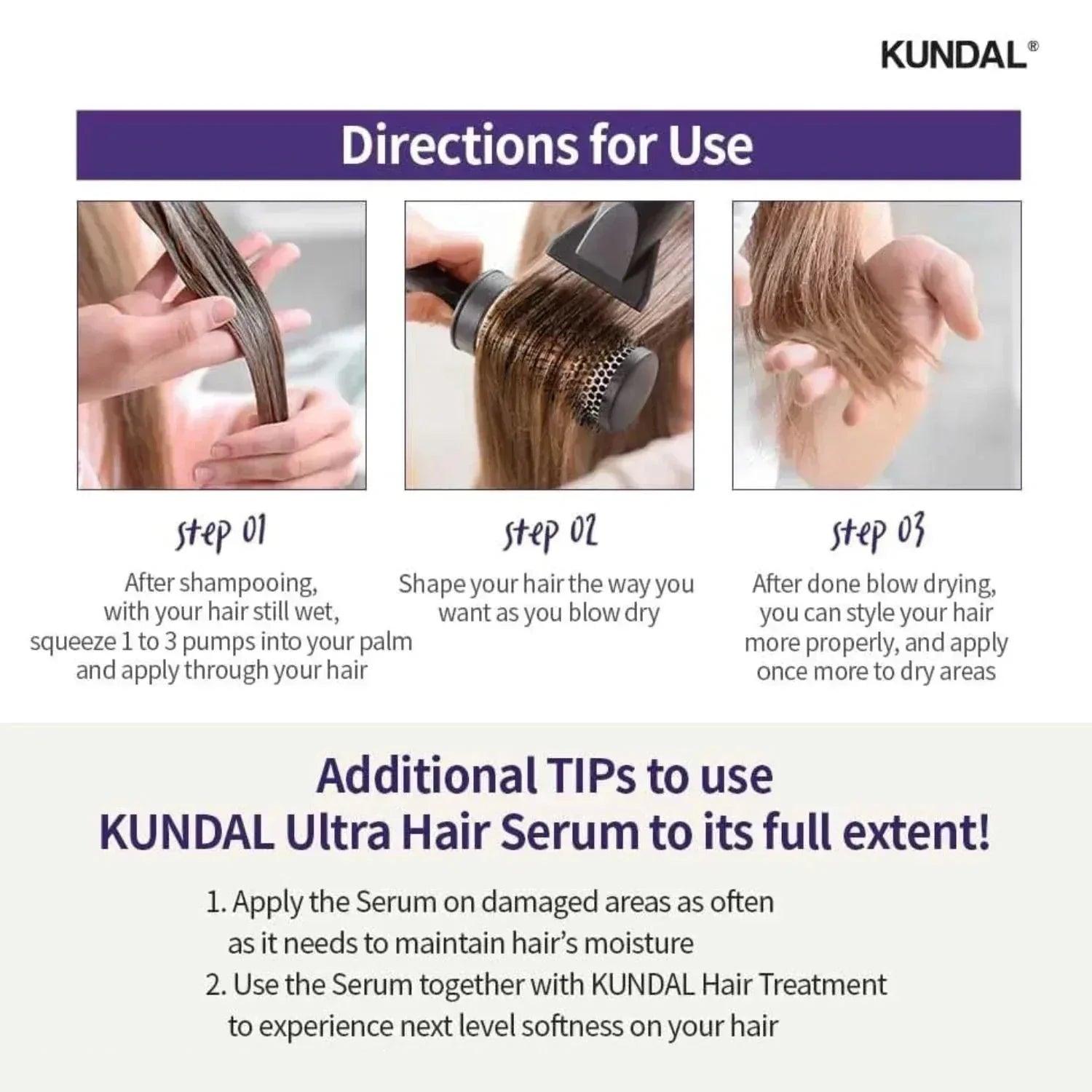 KUNDAL Macadamia Ultra Hair Serum English Rose 100ml - Orion Beauty