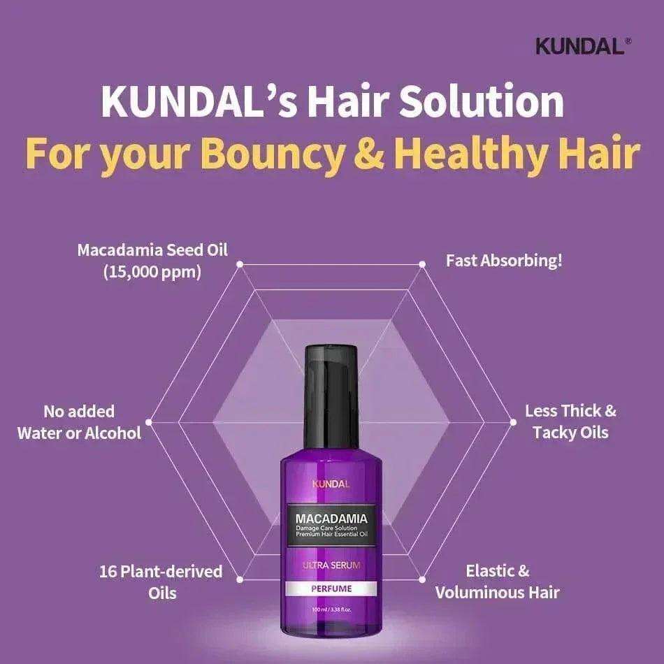 KUNDAL Macadamia Ultra Hair Serum English Rose 100ml - Orion Beauty