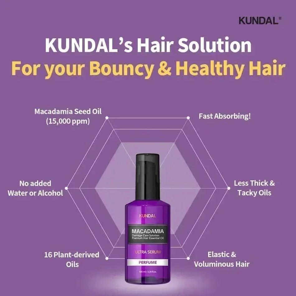 KUNDAL Macadamia Ultra Hair Serum White Musk 100ml - Orion Beauty
