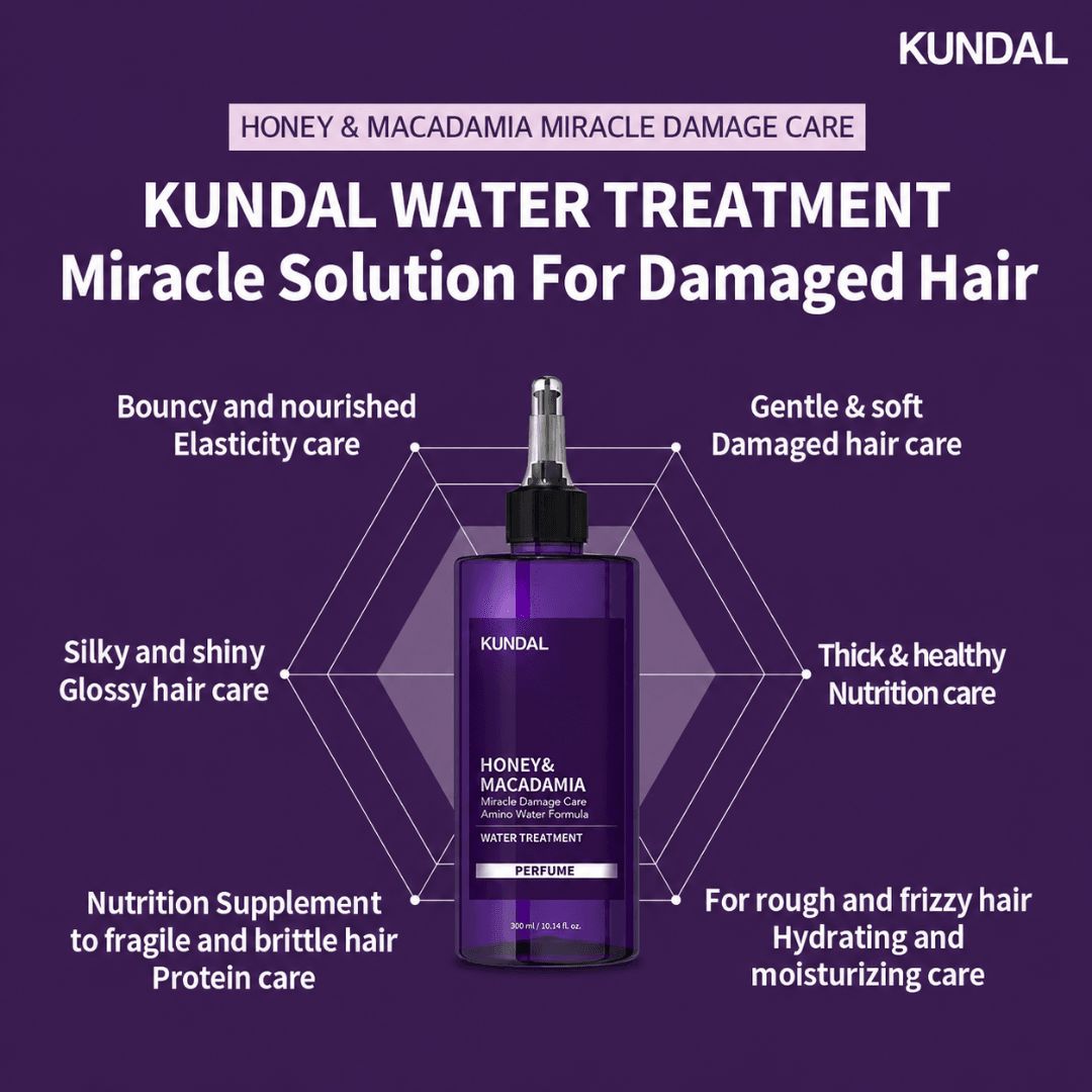 KUNDAL Miracle Damage Care Water Treatment White Musk 300ml - Orion Beauty