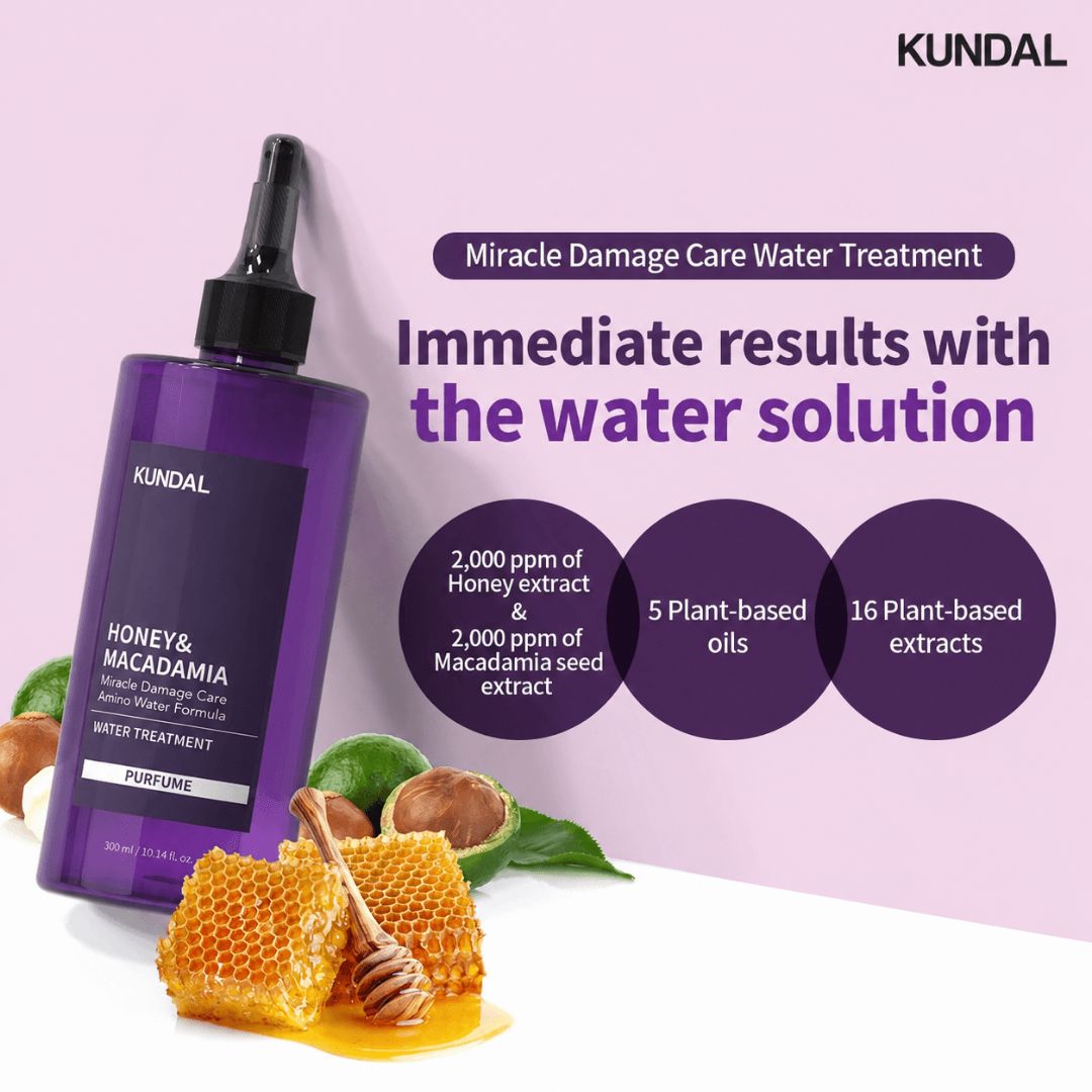 KUNDAL Miracle Damage Care Water Treatment White Musk 300ml - Orion Beauty