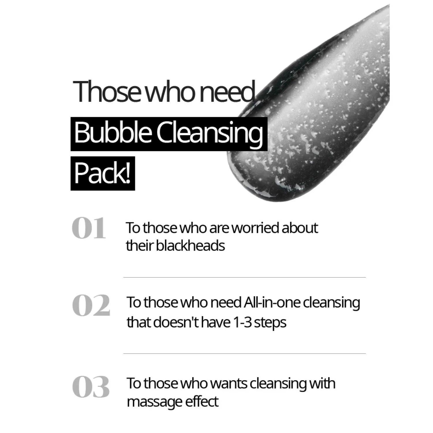 NACIFIC Blackhead All Kill Bubble Cleansing Pack 140ml - Orion Beauty