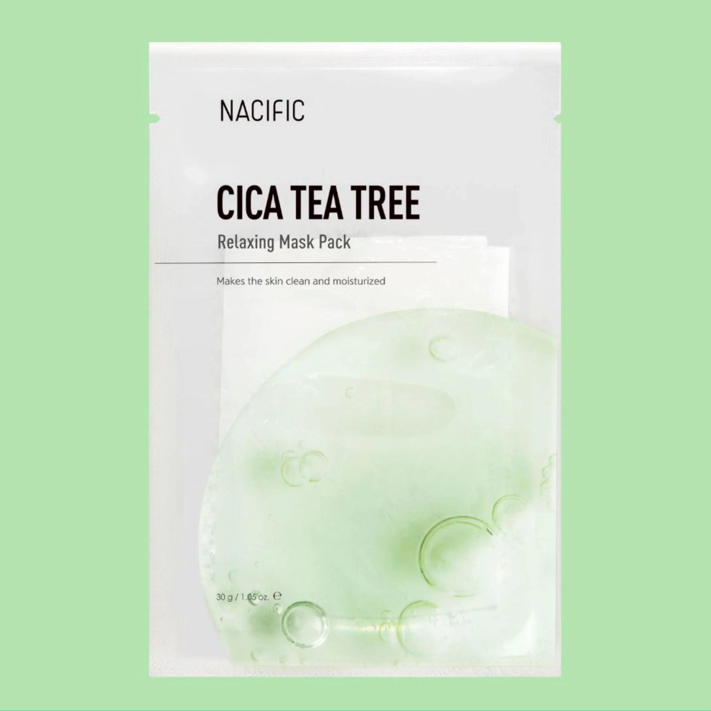 NACIFIC Cica Tea Tree Relaxing Mask (1ea) - Orion Beauty