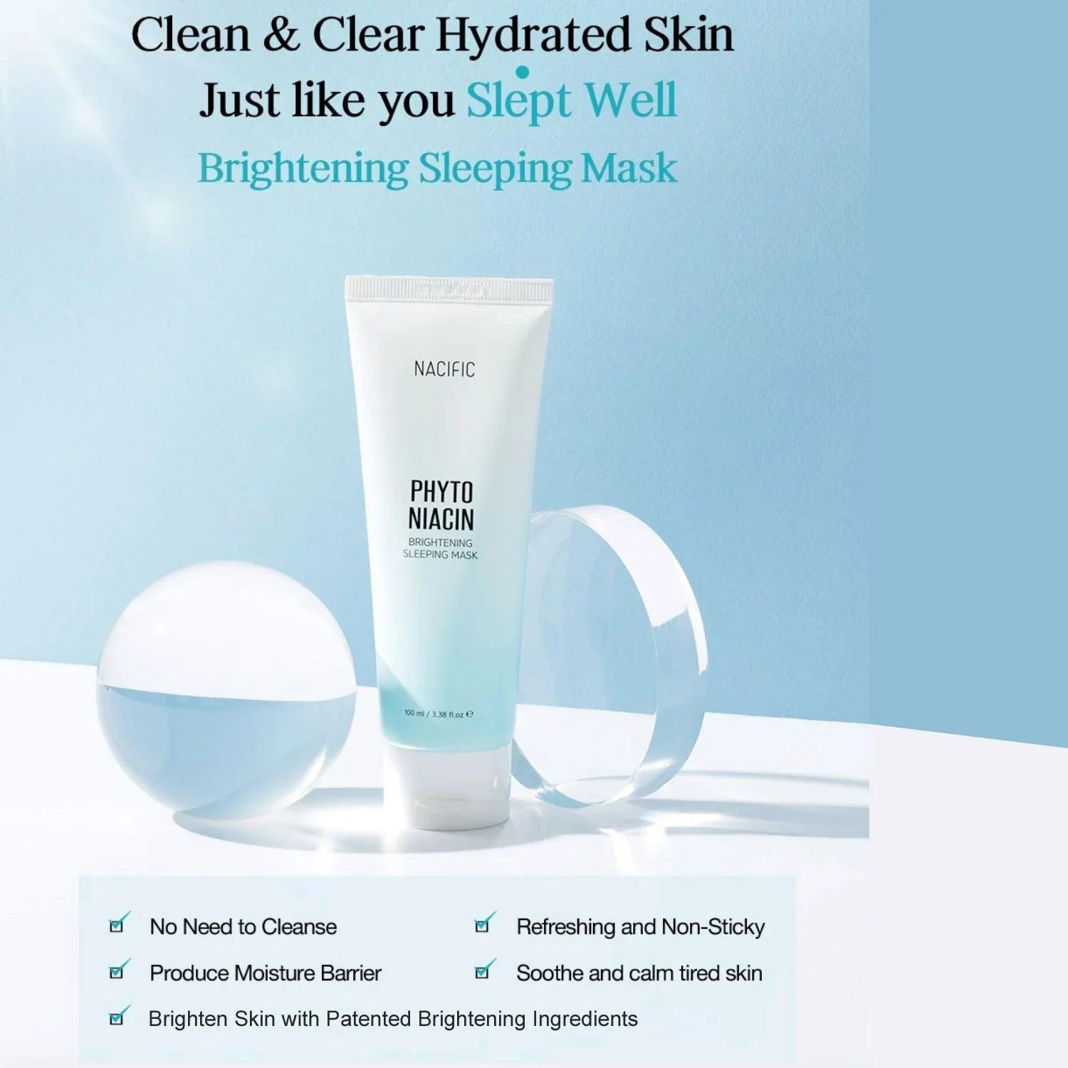 NACIFIC Phyto Niacin Brightening Sleeping Mask 100ml (5% Niacinamide) - Orion Beauty