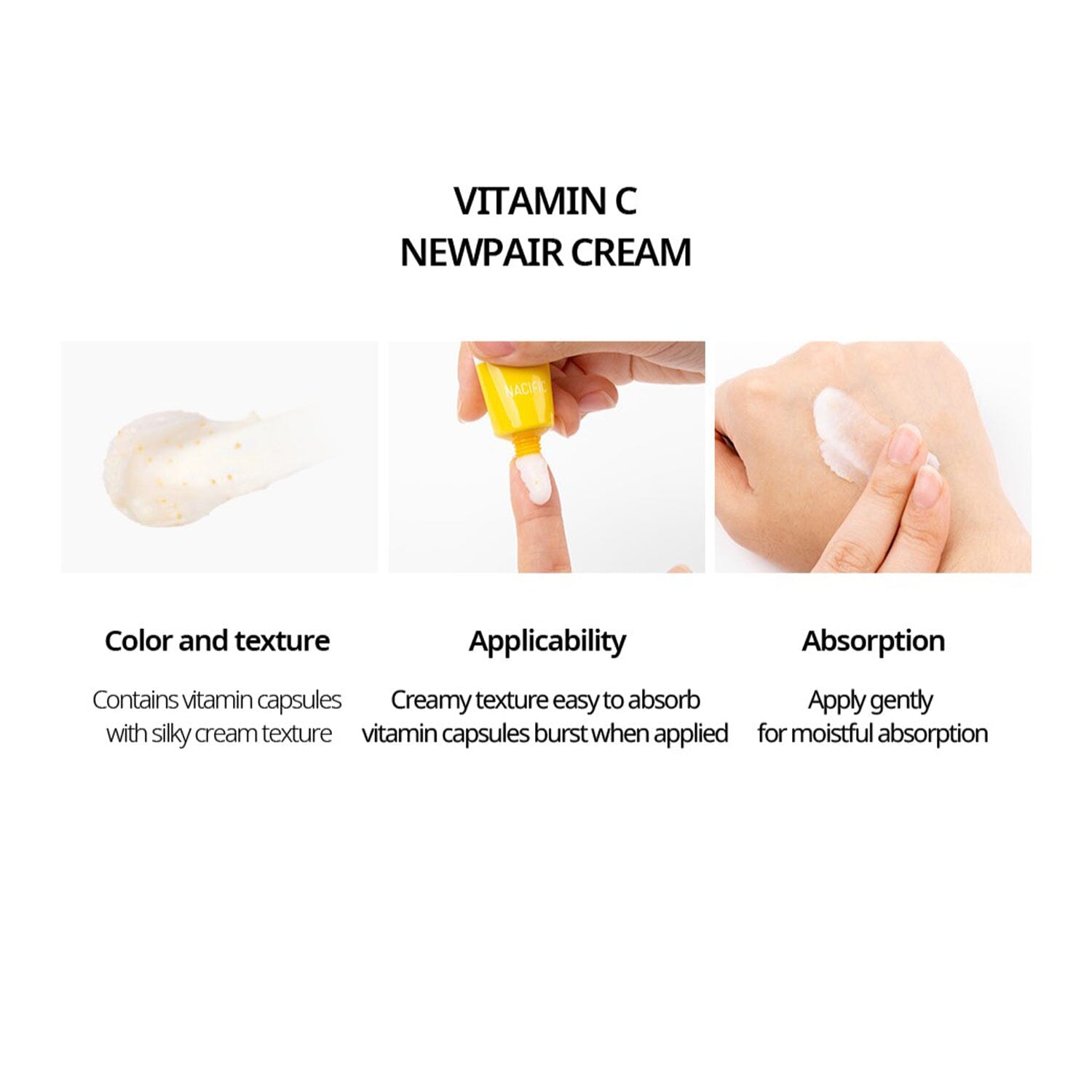 Nacific Vitamin C Newpair Cream 15ml, at Orion Beauty. Nacific Official Sole Authorized Retailer in Sri Lanka!
