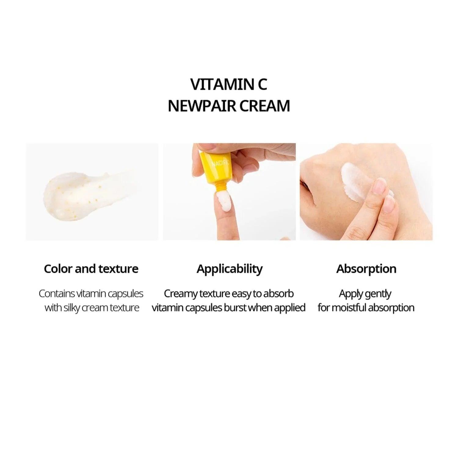 NACIFIC Vitamin C Newpair Cream 15ml - Orion Beauty