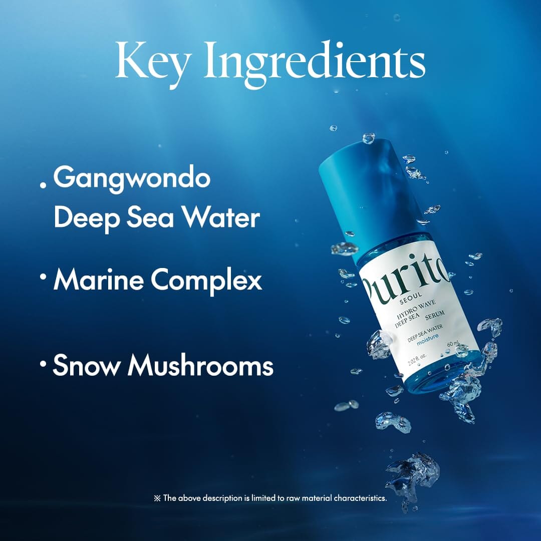 PURITO Hydro Wave Deep Sea Serum 60ml, at Orion Beauty. PURITO Official Sole Authorized Retailer in Sri Lanka!