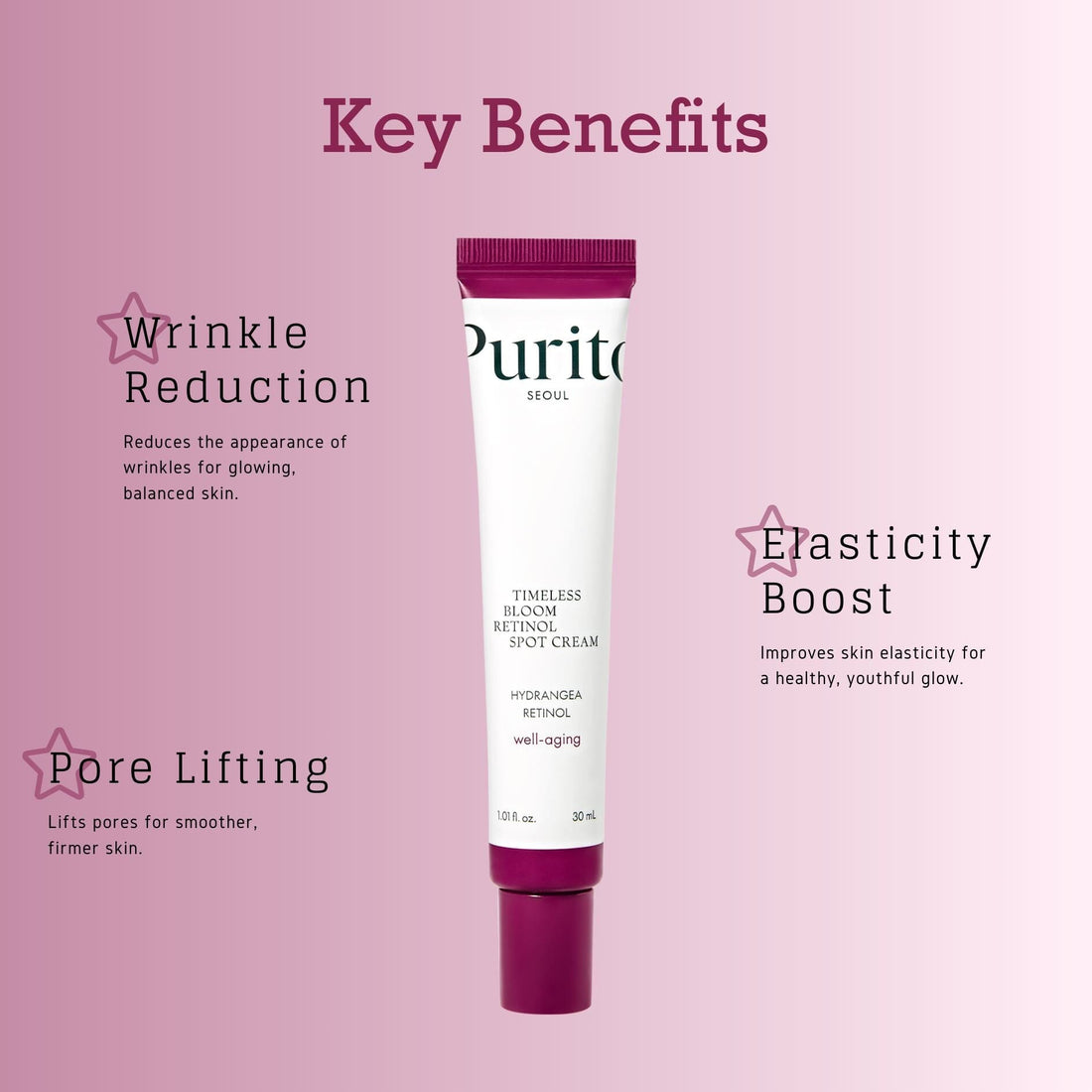 PURITO SEOUL Timeless Bloom Retinol Spot Cream 30ml, at Orion Beauty. PURITO Official Sole Authorized Retailer in Sri Lanka!