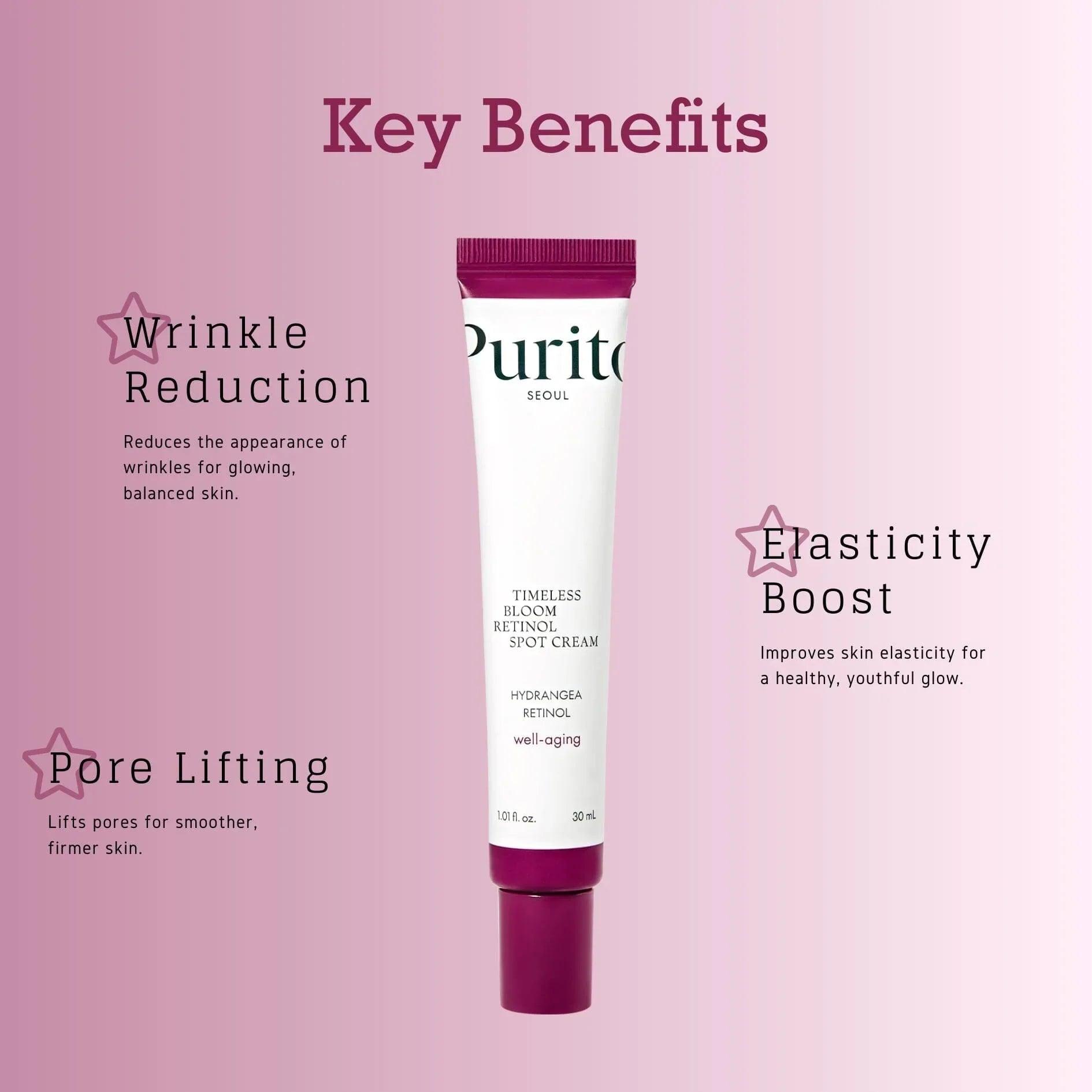 PURITO SEOUL Timeless Bloom Retinol Spot Cream 30ml - Orion Beauty