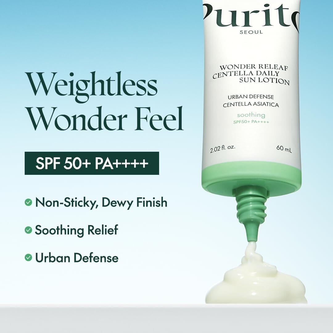 PURITO SEOUL Wonder Releaf Centella Daily Sun Lotion 60ml, at Orion Beauty. PURITO Official Sole Authorized Retailer in Sri Lanka!
