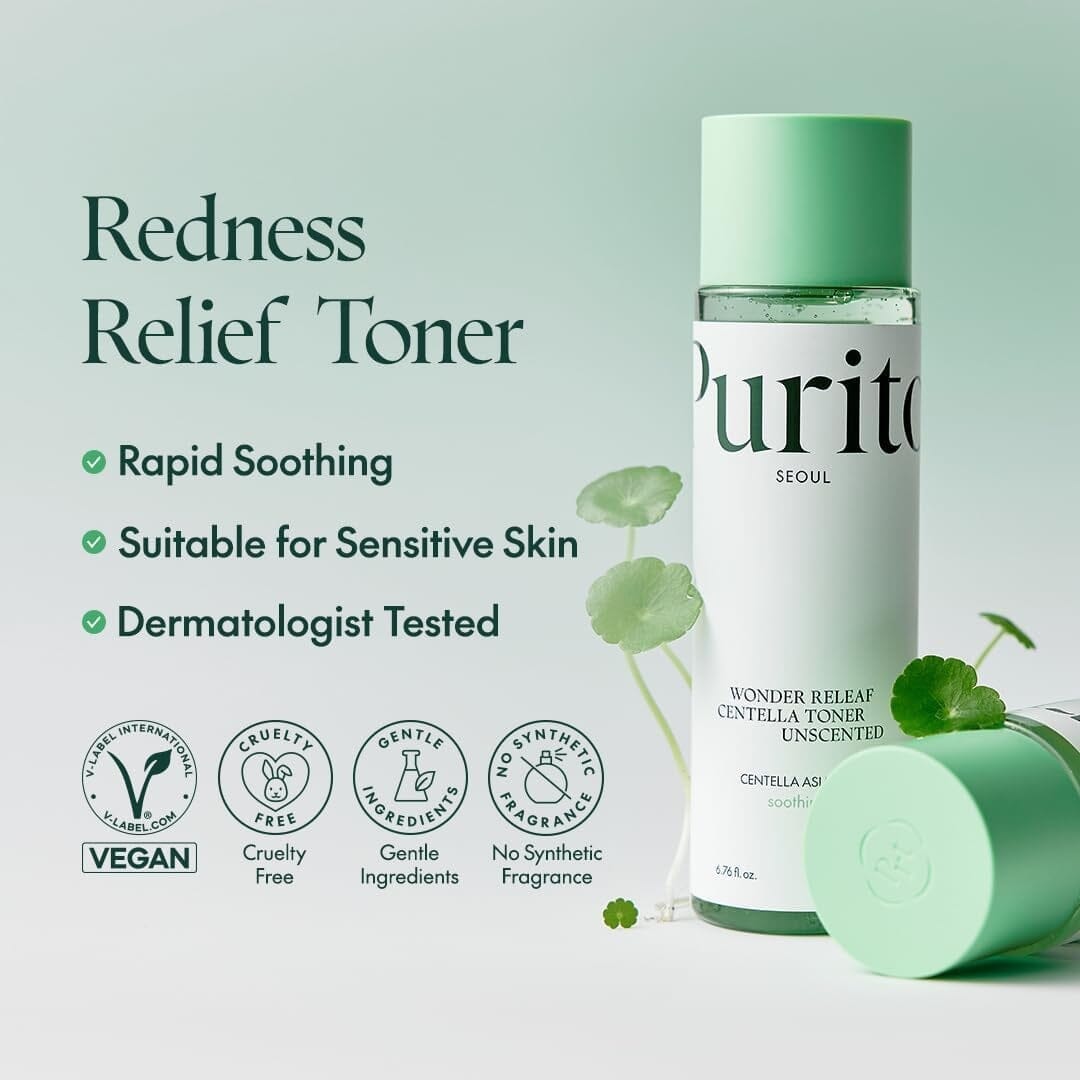 PURITO SEOUL Wonder Releaf Centella Toner Unscented 200ml, at Orion Beauty. PURITO Official Sole Authorized Retailer in Sri Lanka!
