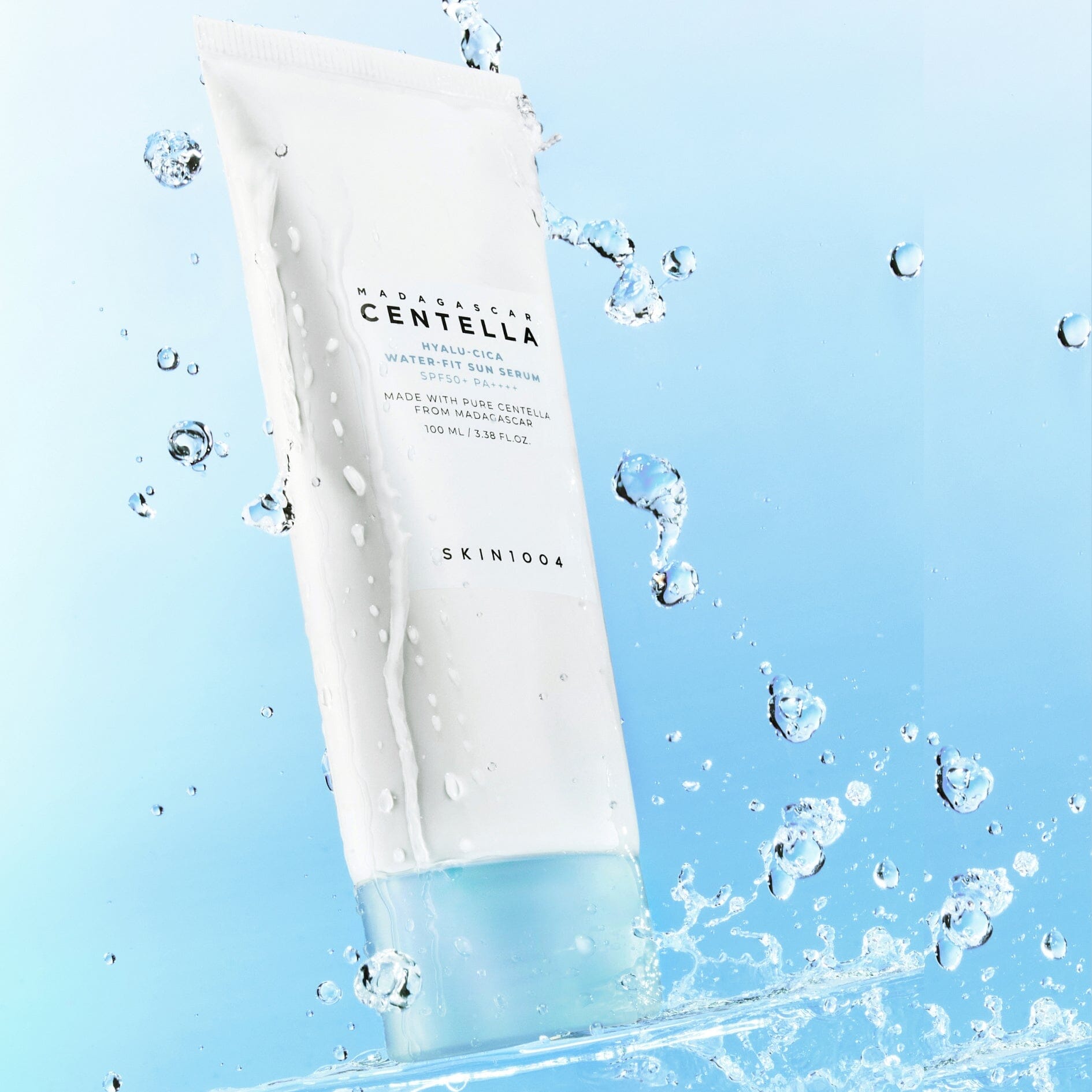 SKIN1004 Madagascar Centella Hyalu-Cica Water-fit Sun Serum SPF50+ PA++++ 100ml(Mega Size), at Orion Beauty. SKIN1004 Official Sole Authorized Retailer in Sri Lanka!