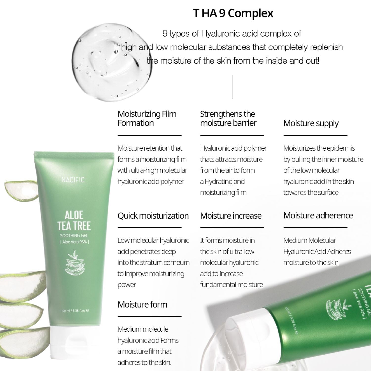 Nacific Aloe Tea Tree Soothing Gel 100ml, at Orion Beauty. Nacific Official Sole Authorized Retailer in Sri Lanka!