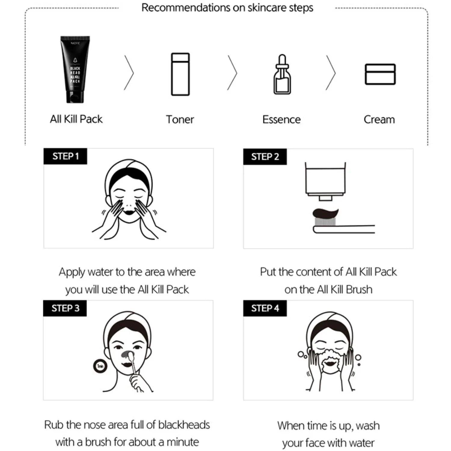 NACIFIC Blackhead All Kill Pack 40ml - Orion Beauty