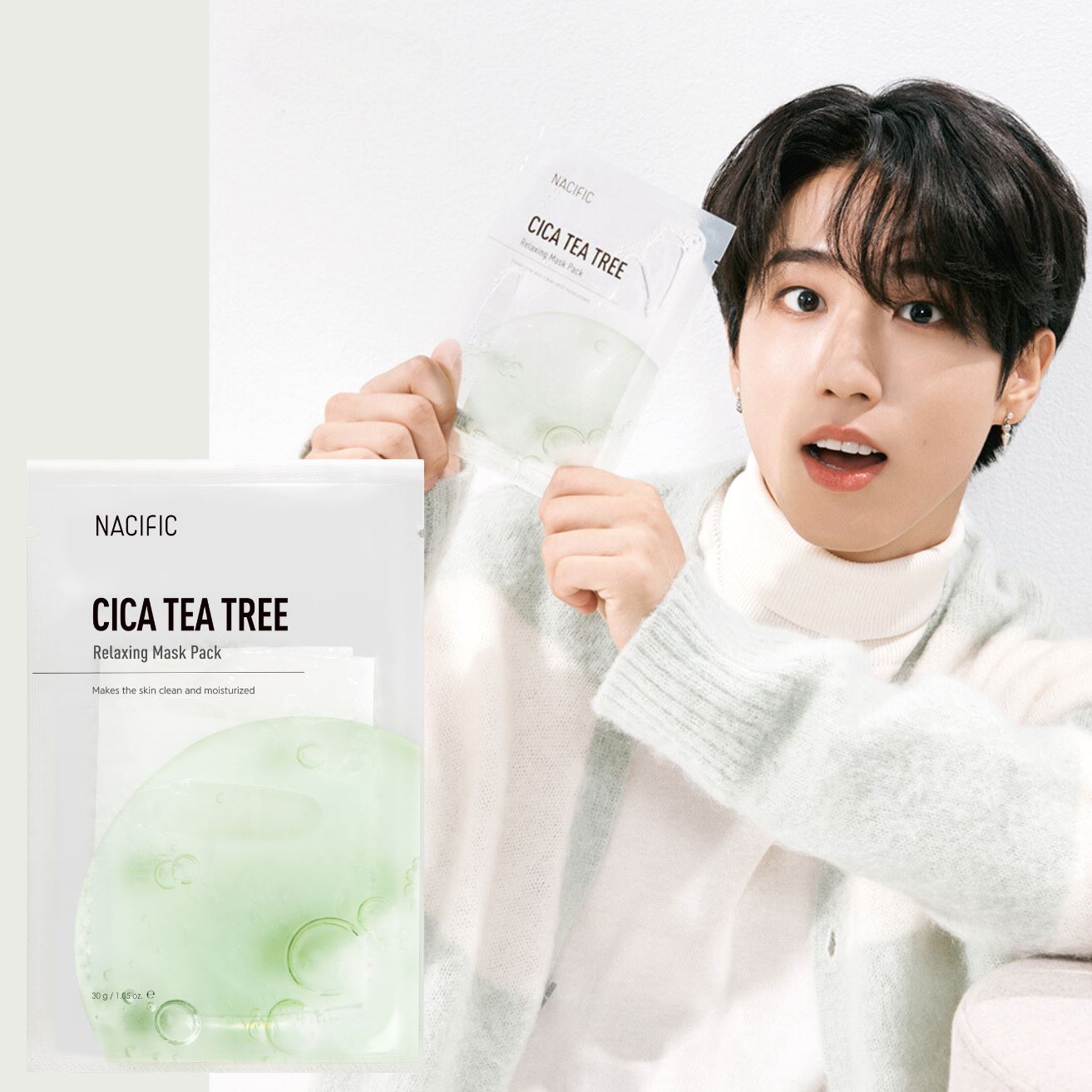 Nacific Cica Tea Tree Relaxing Mask 30g, at Orion Beauty. Nacific Official Sole Authorized Retailer in Sri Lanka!