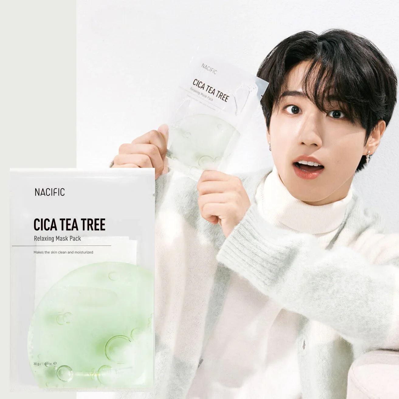 NACIFIC Cica Tea Tree Relaxing Mask (1ea) - Orion Beauty