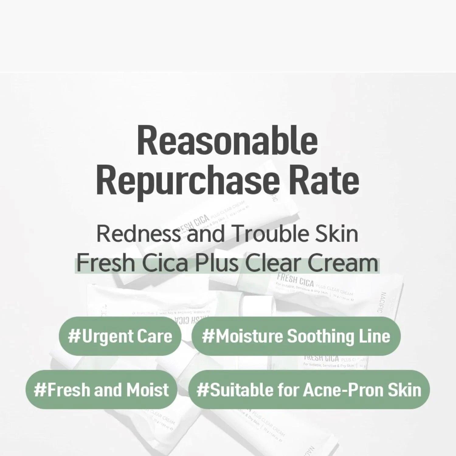 NACIFIC Fresh Cica Plus Clear Cream 50g - Orion Beauty