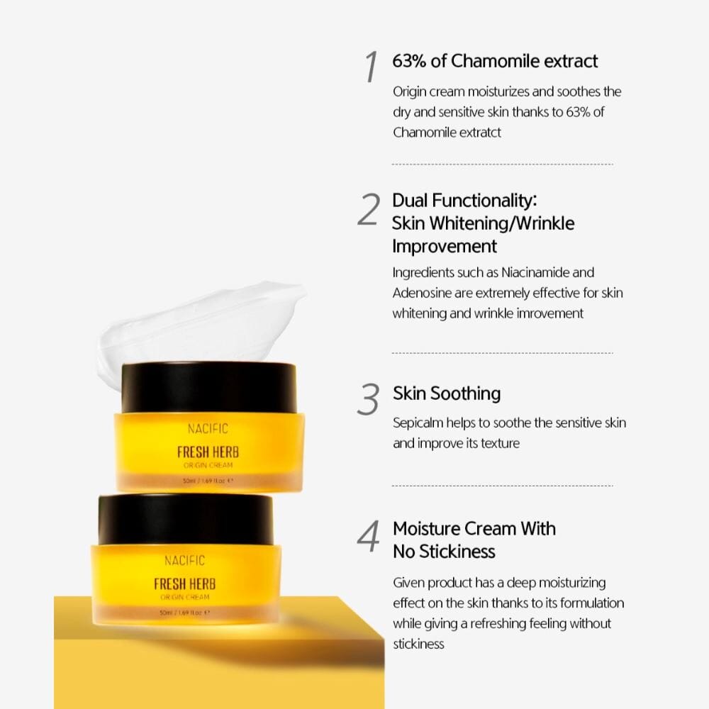 Nacific Fresh Herb Origin Cream 50ml, at Orion Beauty. Nacific Official Sole Authorized Retailer in Sri Lanka!