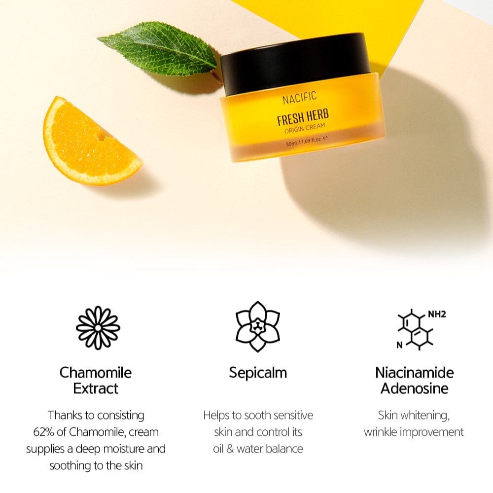 Nacific Fresh Herb Origin Cream 50ml, at Orion Beauty. Nacific Official Sole Authorized Retailer in Sri Lanka!