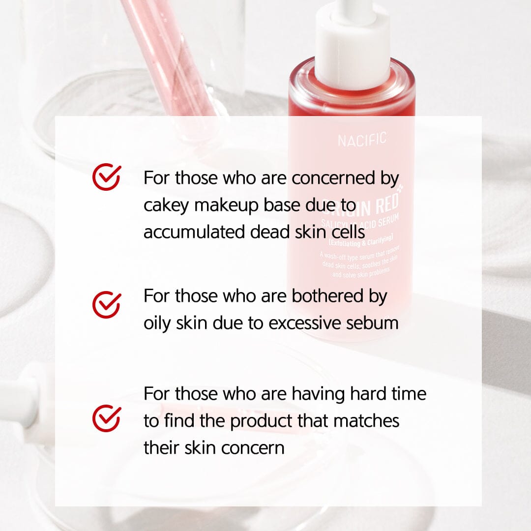 Nacific Origin Red Salicylic Acid Serum 50ml, at Orion Beauty. Nacific Official Sole Authorized Retailer in Sri Lanka!