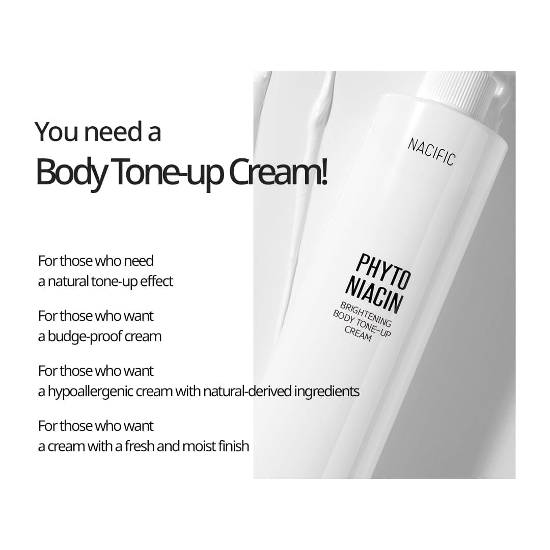 Nacific Phyto Niacin Brightening Body Tone-Up Cream 300ml, at Orion Beauty. Nacific Official Sole Authorized Retailer in Sri Lanka!