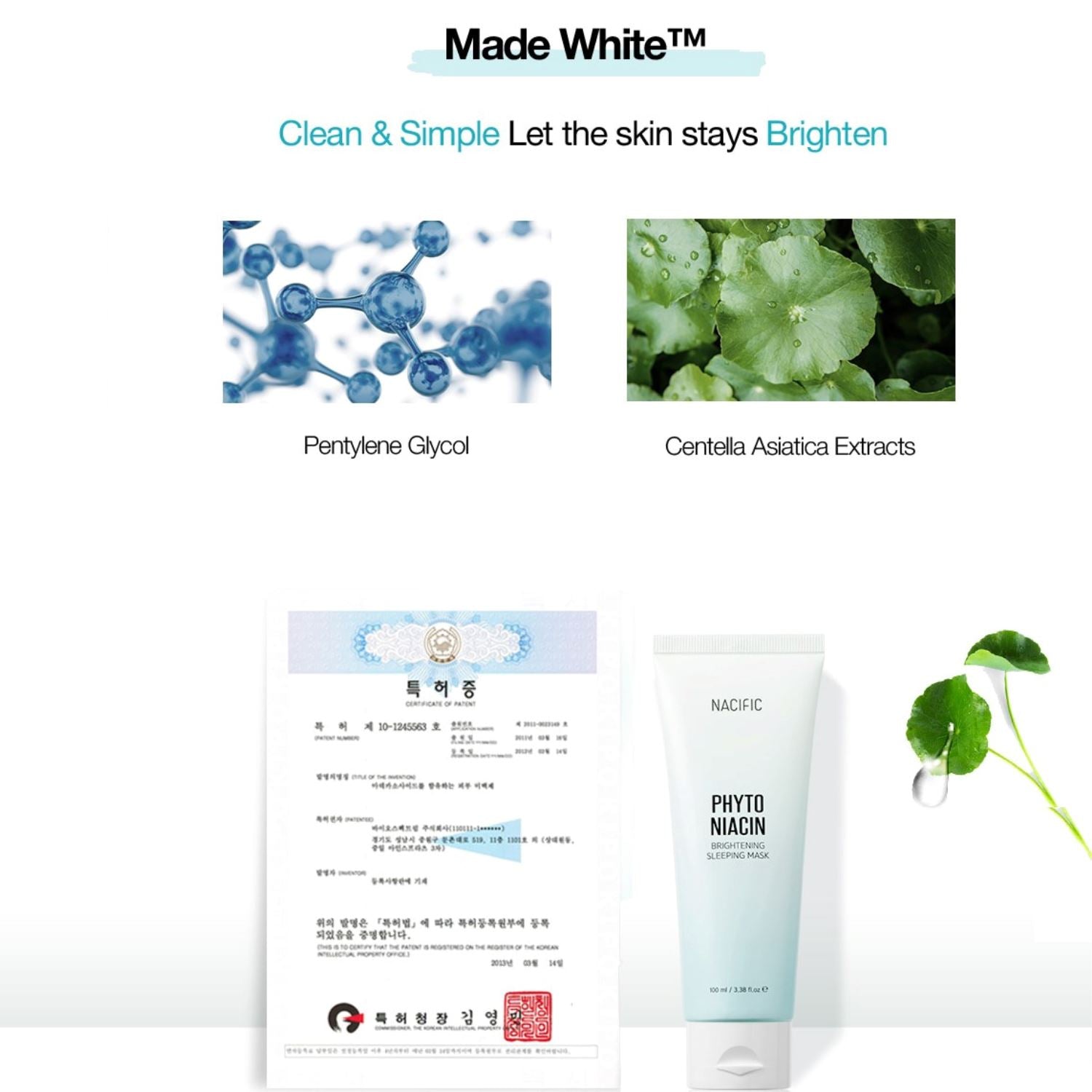 Nacific Phyto Niacin Brightening Sleeping Mask 100ml, at Orion Beauty. Nacific Official Sole Authorized Retailer in Sri Lanka!