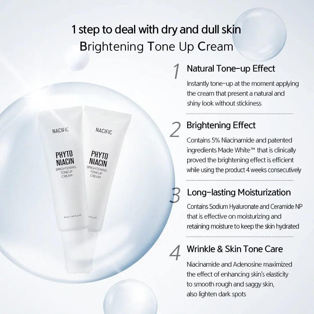 NACIFIC Phyto Niacin Brightening Tone-Up Cream 50ml - Orion Beauty