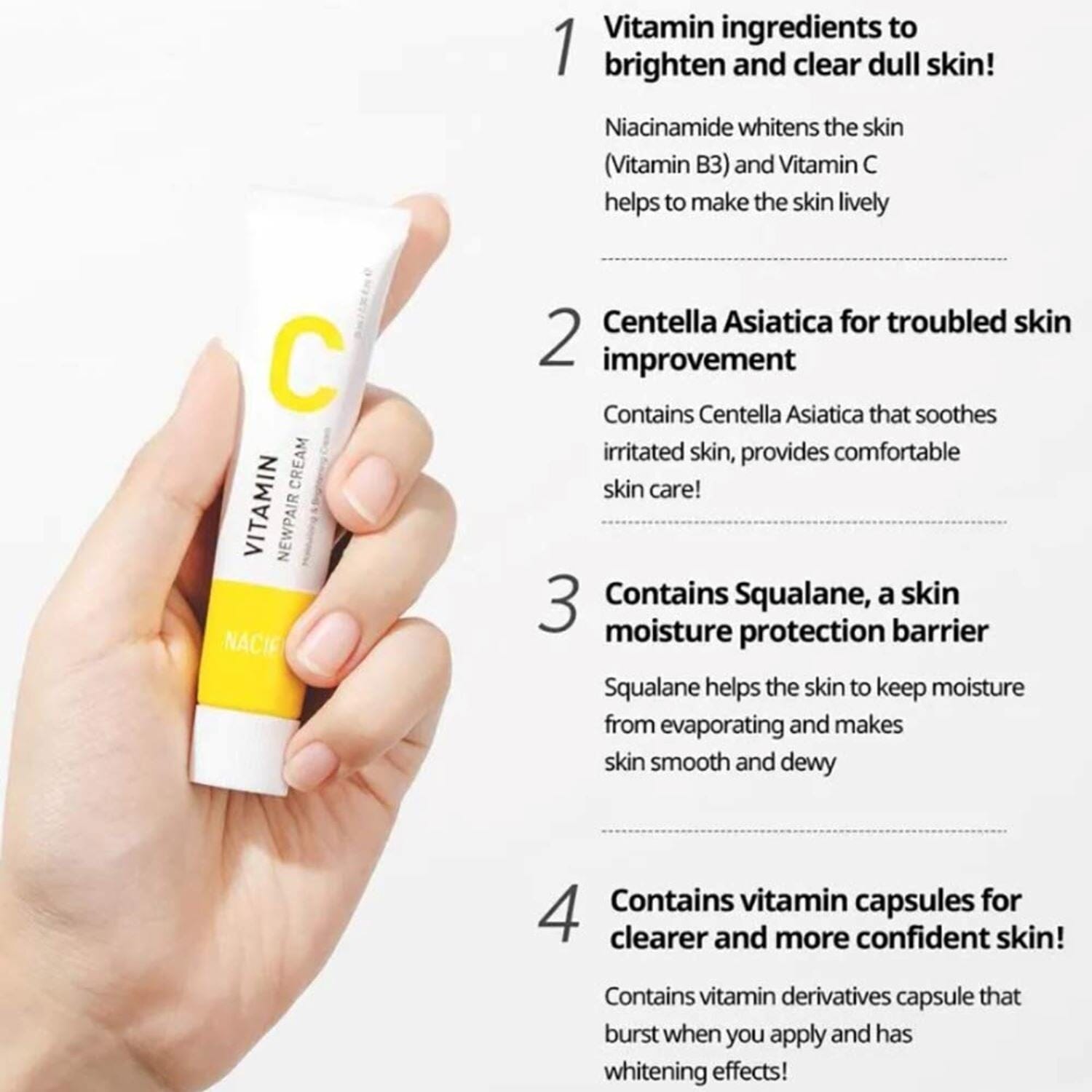 Nacific Vitamin C Newpair Cream 15ml, at Orion Beauty. Nacific Official Sole Authorized Retailer in Sri Lanka!