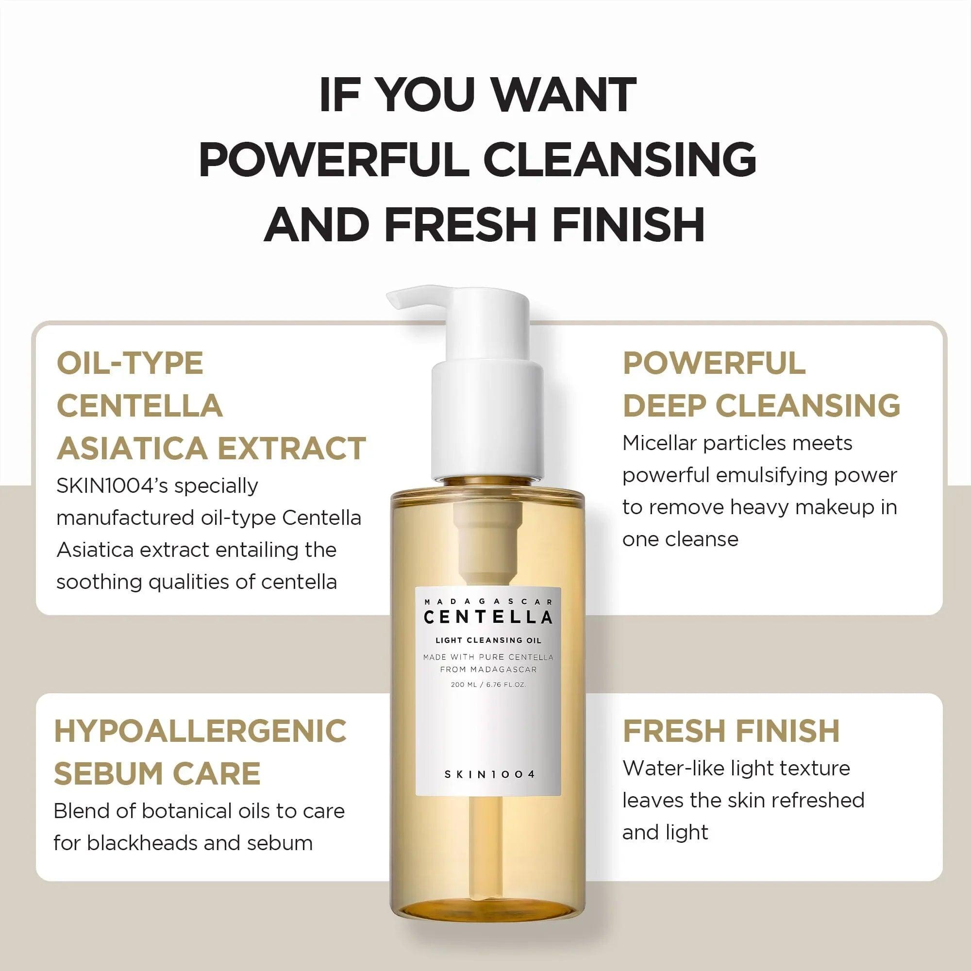 SKIN1004 Madagascar Centella Light Cleansing Oil 200ml - Orion Beauty
