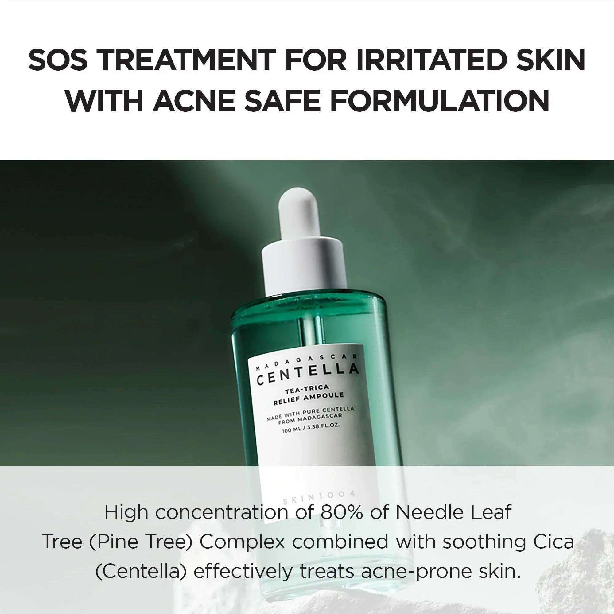 SKIN1004 Madagascar Centella Tea-Trica Relief Ampoule 100ml - Orion Beauty