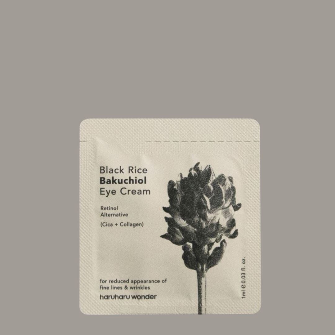 Haruharu WONDER Black Rice Bakuchiol Eye Cream 1ml (Pouch Sample), at Orion Beauty. Haruharu Wonder Official Sole Authorized Retailer in Sri Lanka!