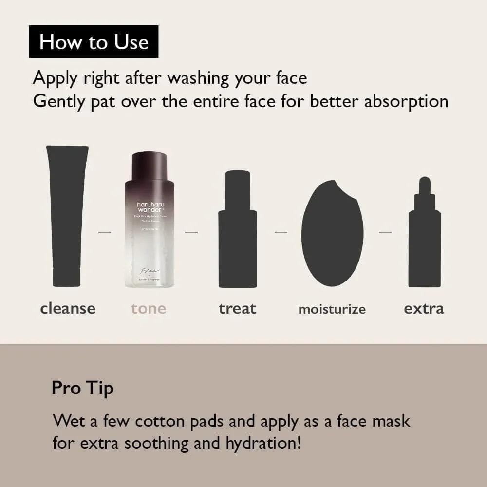 Haruharu WONDER Black Rice Hyaluronic Toner for Sensitive Skin 150ml - Orion Beauty