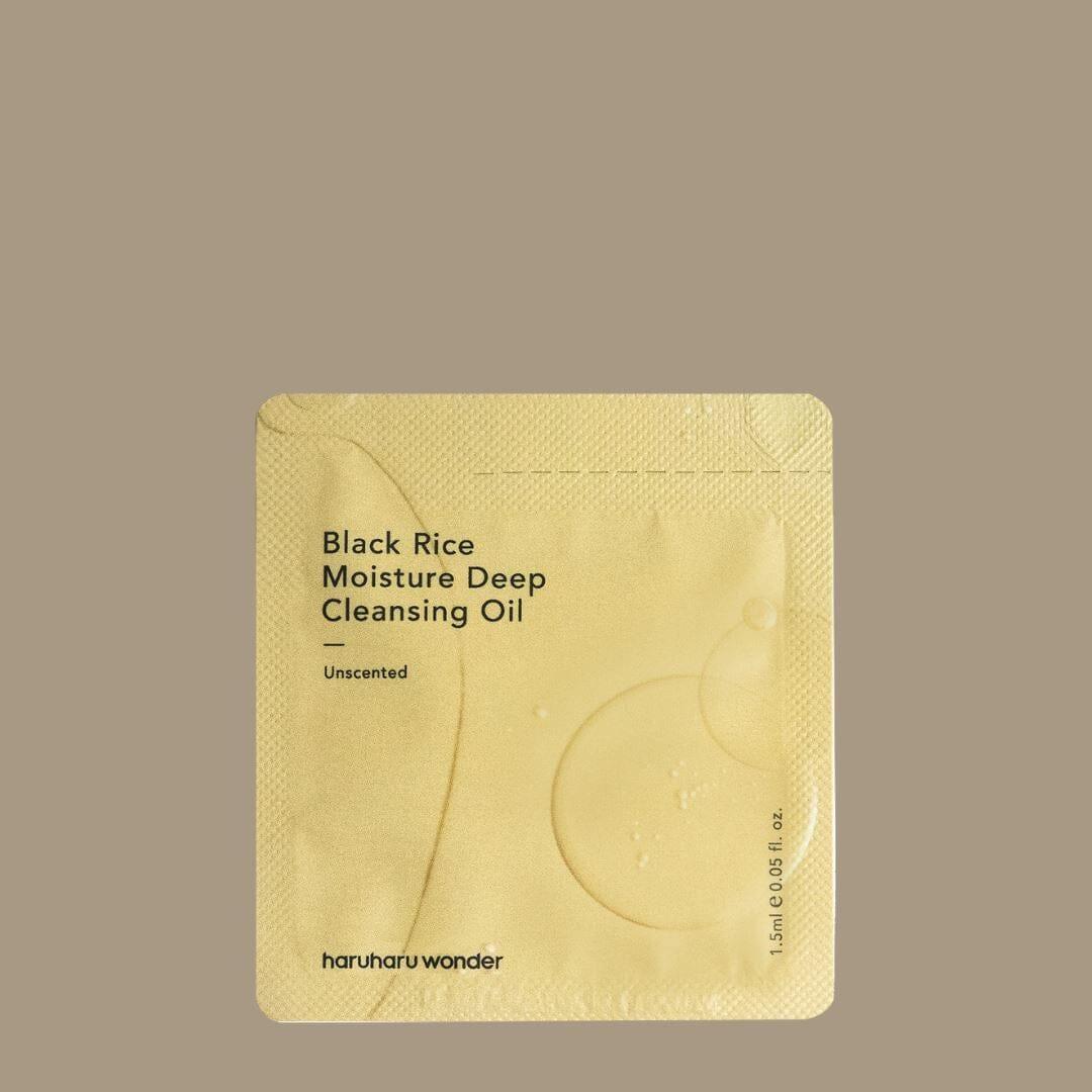 Haruharu WONDER Black Rice Moisture Deep Cleansing Oil 1.5ml (Pouch sample) - Orion Beauty