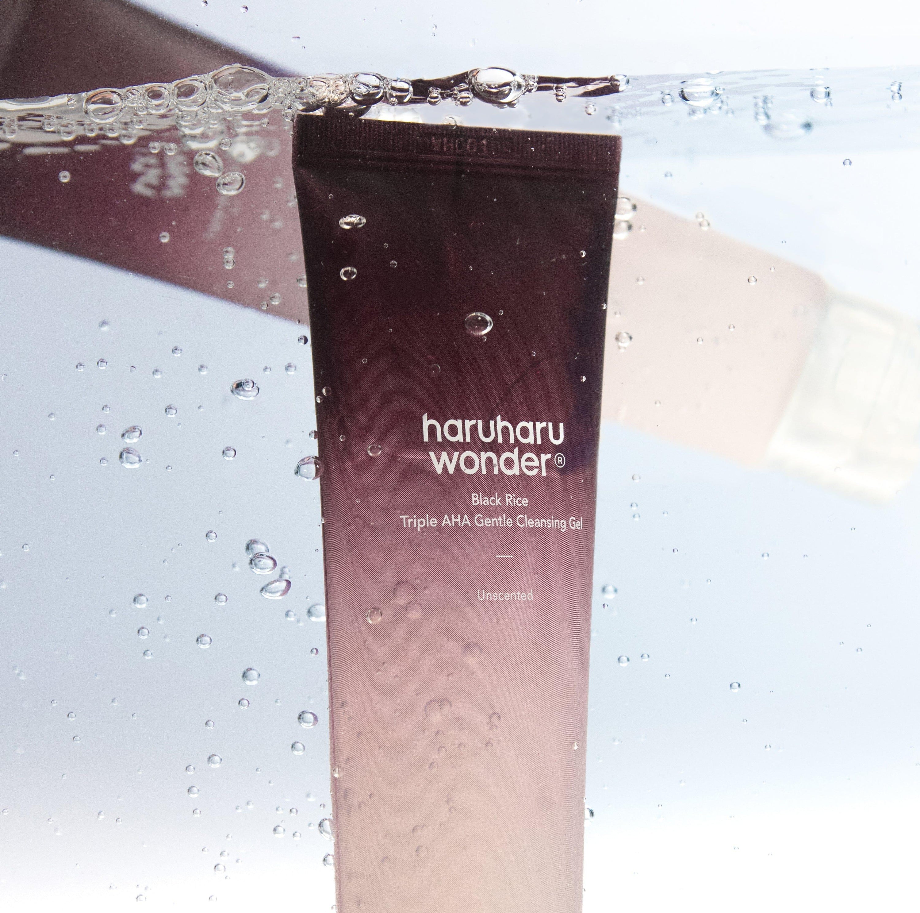Haruharu WONDER Black Rice Triple AHA Gentle Cleansing Gel Unscented 100ml - Orion Beauty