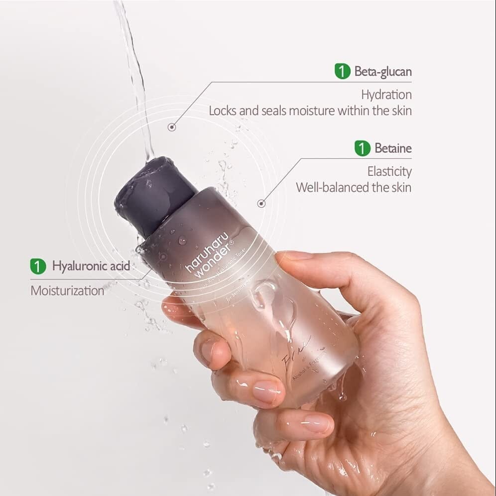 Haruharu WONDER Mini Black Rice Hyaluronic Toner for Sensitive Skin 10ml, at Orion Beauty. Haruharu Wonder Official Sole Authorized Retailer in Sri Lanka!