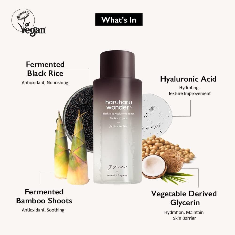 Haruharu WONDER Mini Black Rice Hyaluronic Toner for Sensitive Skin 10ml, at Orion Beauty. Haruharu Wonder Official Sole Authorized Retailer in Sri Lanka!