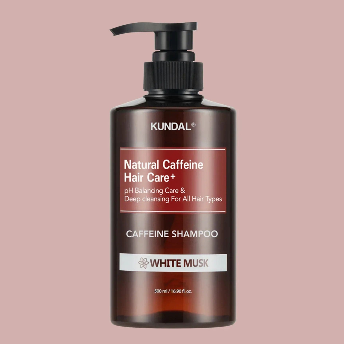 [Pre-Order] KUNDAL Anti Hair Loss &amp; Hair Fall Control Caffeine Shampoo, All Hair Types (White Musk) 500 ml