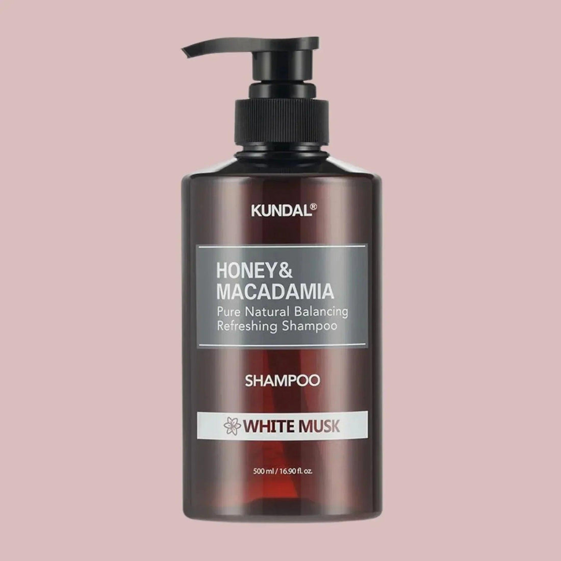 KUNDAL Honey &amp; Macadamia Pure Natural Balancing Refreshing Shampoo White Musk 500ml - Orion Beauty