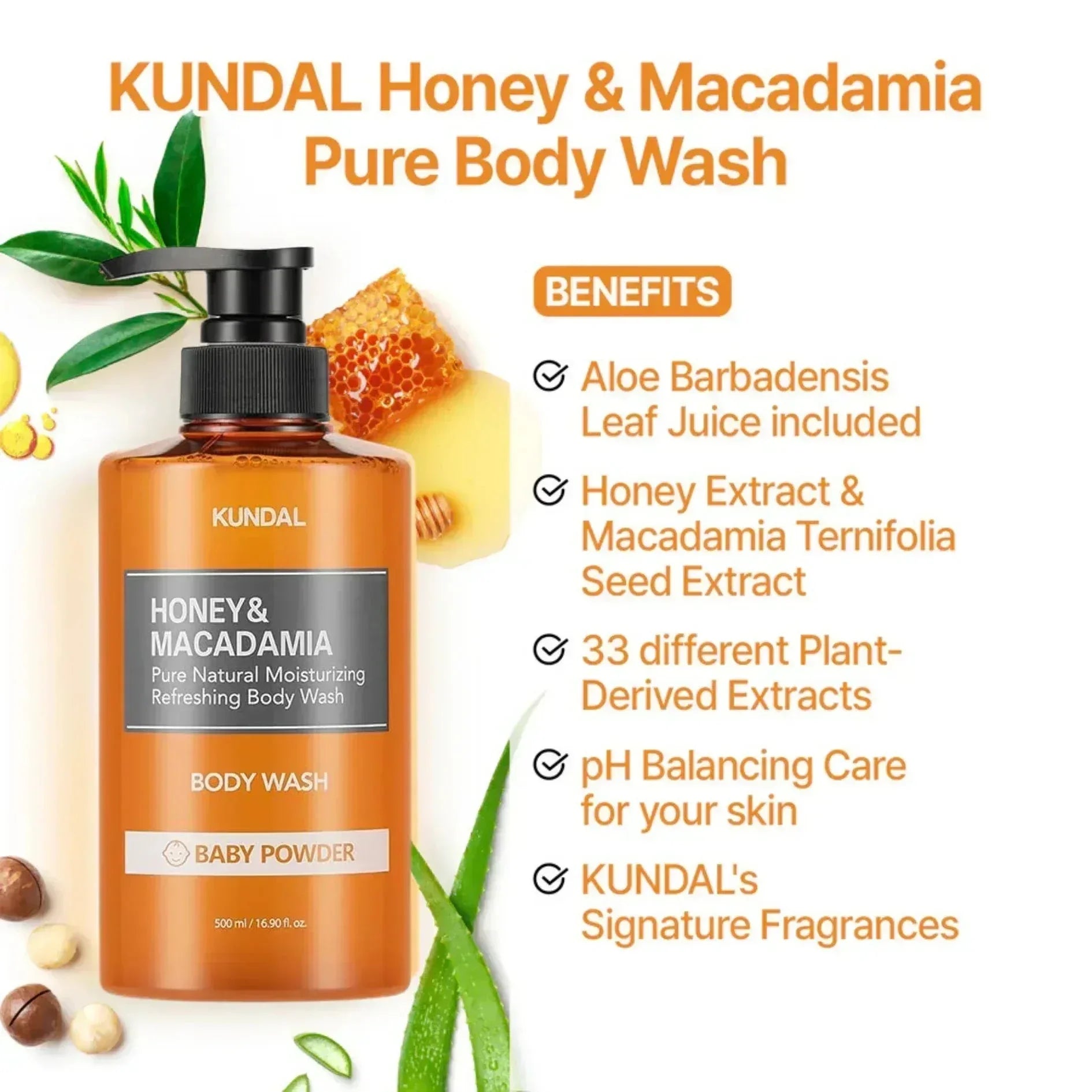 kundal-honey-macadamia-pure-natural-moisturizing-refreshing-body-wash-baby-powder-500ml-hair-care-kundal-sri-lanka-orion-beauty-kundal-official-sole-authorised-reseller-188250 - Orion Beauty