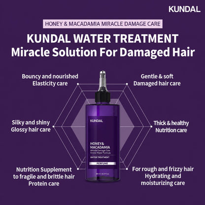 KUNDAL Miracle Damage Care Water Treatment White Musk 300ml - Orion Beauty